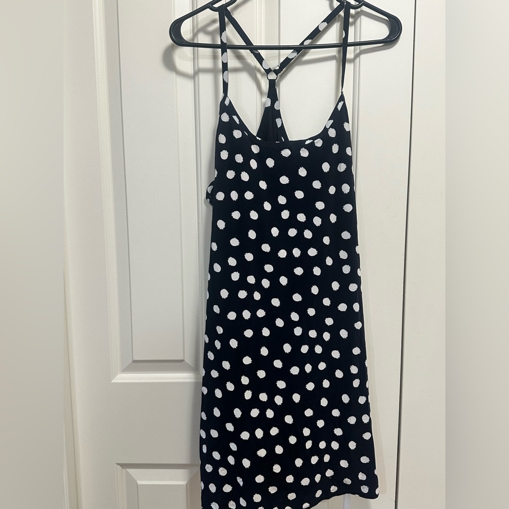 Outdoor Voices Navy Blue Polka Dot athletic dress